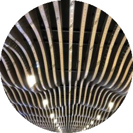 Алюминиевые, оцинкованные реечные потолки | фото